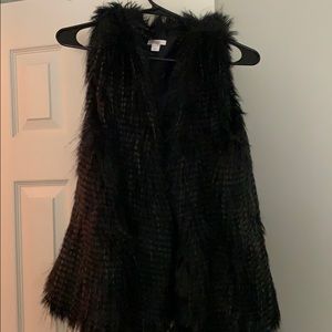 Faux fur vest